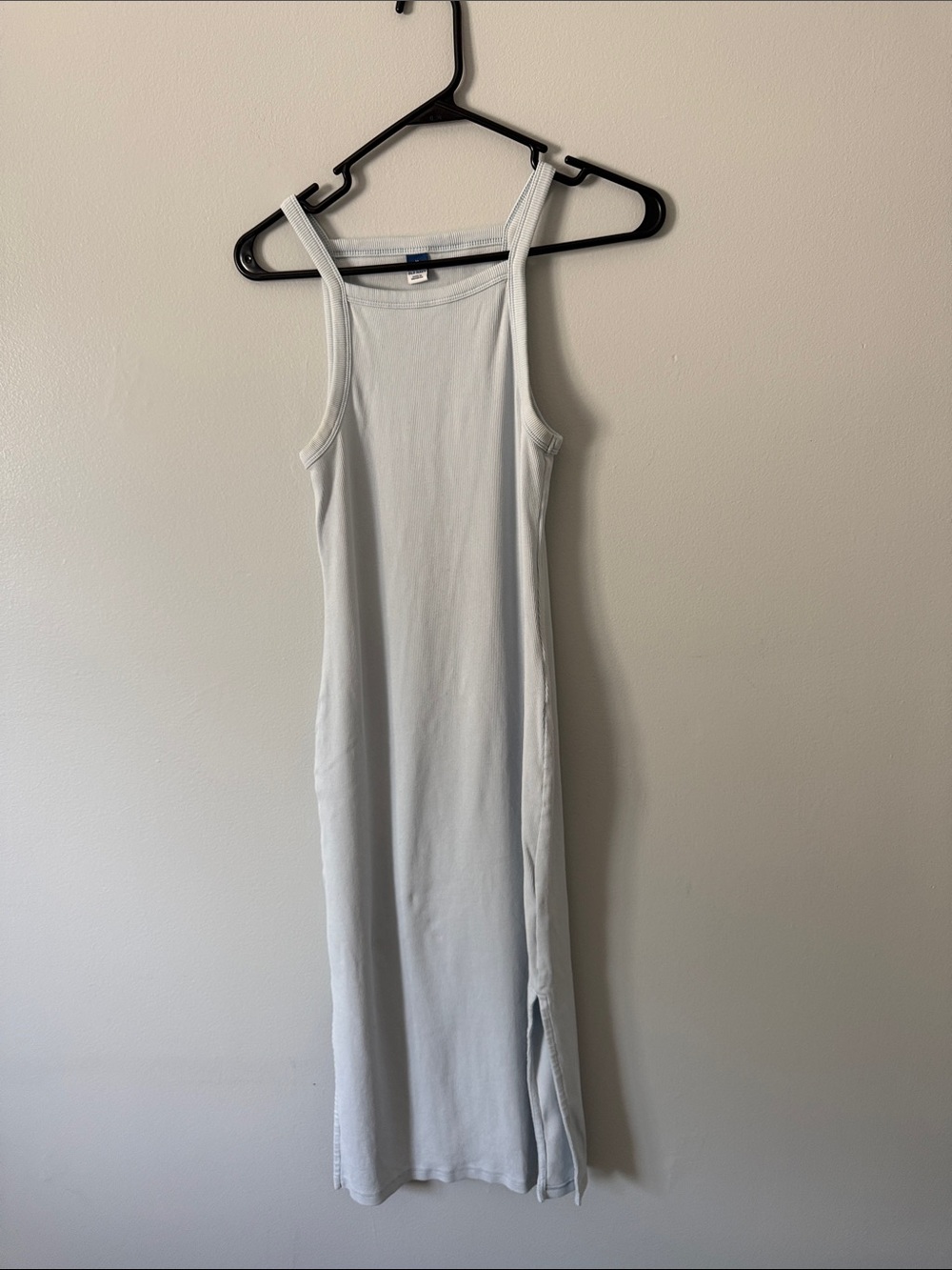 Old Navy Light Blue Tank Maxi Dress with Side Slit